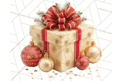 Christmas Gifts Clipart PNG, Realistic Holiday Presents Product Image 4