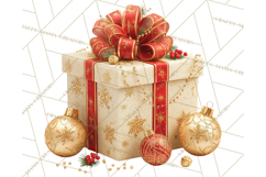 Christmas Gifts Clipart PNG, Realistic Holiday Presents Product Image 5
