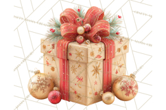 Christmas Gifts Clipart PNG, Realistic Holiday Presents Product Image 2