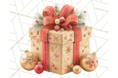 Christmas Gifts Clipart PNG, Realistic Holiday Presents Product Image 2