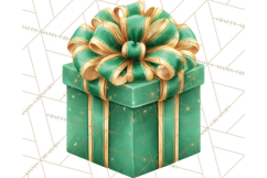Christmas Gifts Clipart PNG, Realistic Holiday Presents Product Image 3
