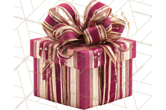 Christmas Gifts Clipart PNG, Realistic Holiday Presents Product Image 5