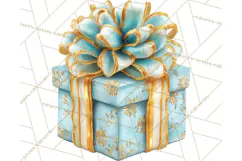 Christmas Gifts Clipart PNG, Realistic Holiday Presents Product Image 3