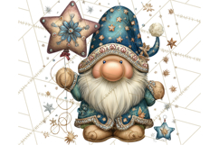 Winter Metallic New Year Gnomes PNG Clipart Product Image 3