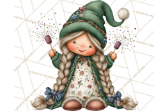 Winter Metallic New Year Gnomes PNG Clipart Product Image 2