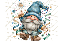 Winter Metallic New Year Gnomes PNG Clipart Product Image 4