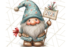 Winter Metallic New Year Gnomes PNG Clipart Product Image 5