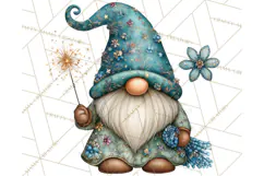 Winter Metallic New Year Gnomes PNG Clipart Product Image 3