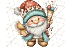 Winter Metallic New Year Gnomes PNG Clipart Product Image 2