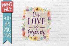 Love Quote Sublimation Design Product Image 1