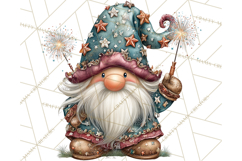Winter Metallic New Year Gnomes PNG Clipart Product Image 3