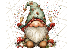Winter Metallic New Year Gnomes PNG Clipart Product Image 2