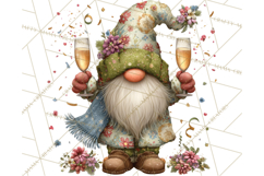Winter Metallic New Year Gnomes PNG Clipart Product Image 4