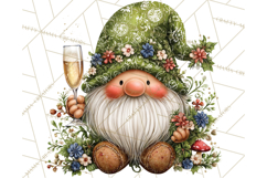 Winter Metallic New Year Gnomes PNG Clipart Product Image 3
