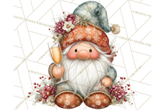 Winter Metallic New Year Gnomes PNG Clipart Product Image 4
