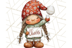 Winter Metallic New Year Gnomes PNG Clipart Product Image 2