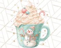 Christmas Hot Cocoa Mug Clipart PNG, Holiday Cup Art Product Image 4