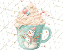 Christmas Hot Cocoa Mug Clipart PNG, Holiday Cup Art Product Image 4
