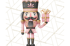 Pink and Black Glam Nutcracker Clipart PNG Product Image 5