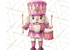 Pink and Black Glam Nutcracker Clipart PNG Product Image 2