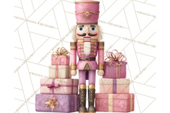 Pink and Black Glam Nutcracker Clipart PNG Product Image 2