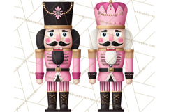 Pink and Black Glam Nutcracker Clipart PNG Product Image 4