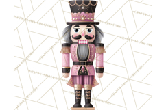 Pink and Black Glam Nutcracker Clipart PNG Product Image 2