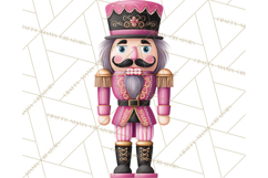 Pink and Black Glam Nutcracker Clipart PNG Product Image 3