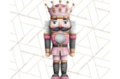 Pink and Black Glam Nutcracker Clipart PNG Product Image 2