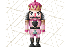Pink and Black Glam Nutcracker Clipart PNG Product Image 3