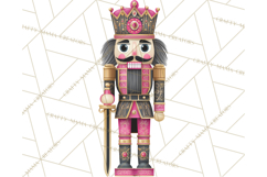 Pink and Black Glam Nutcracker Clipart PNG Product Image 4