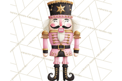 Pink and Black Glam Nutcracker Clipart PNG Product Image 2