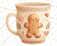 Christmas Hot Cocoa Mug Clipart PNG, Holiday Cup Art Product Image 3
