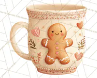 Christmas Hot Cocoa Mug Clipart PNG, Holiday Cup Art Product Image 3