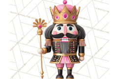 Pink and Black Glam Nutcracker Clipart PNG Product Image 5