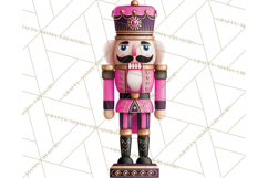 Pink and Black Glam Nutcracker Clipart PNG Product Image 3