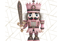Pink and Black Glam Nutcracker Clipart PNG Product Image 5