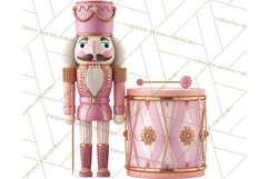 Pink and Black Glam Nutcracker Clipart PNG Product Image 2