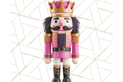 Pink and Black Glam Nutcracker Clipart PNG Product Image 3