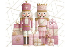Pink and Black Glam Nutcracker Clipart PNG Product Image 2