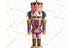 Pink and Black Glam Nutcracker Clipart PNG Product Image 3