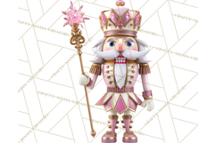 Pink and Black Glam Nutcracker Clipart PNG Product Image 4