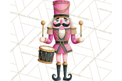 Pink and Black Glam Nutcracker Clipart PNG Product Image 3