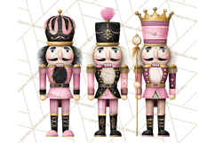 Pink and Black Glam Nutcracker Clipart PNG Product Image 4