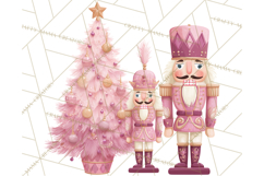 Pink and Black Glam Nutcracker Clipart PNG Product Image 5
