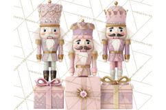 Pink and Black Glam Nutcracker Clipart PNG Product Image 2