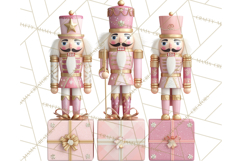 Pink and Black Glam Nutcracker Clipart PNG Product Image 4