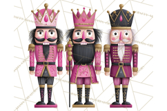 Pink and Black Glam Nutcracker Clipart PNG Product Image 2