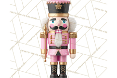 Pink and Black Glam Nutcracker Clipart PNG Product Image 3
