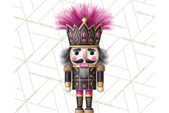 Pink and Black Glam Nutcracker Clipart PNG Product Image 2